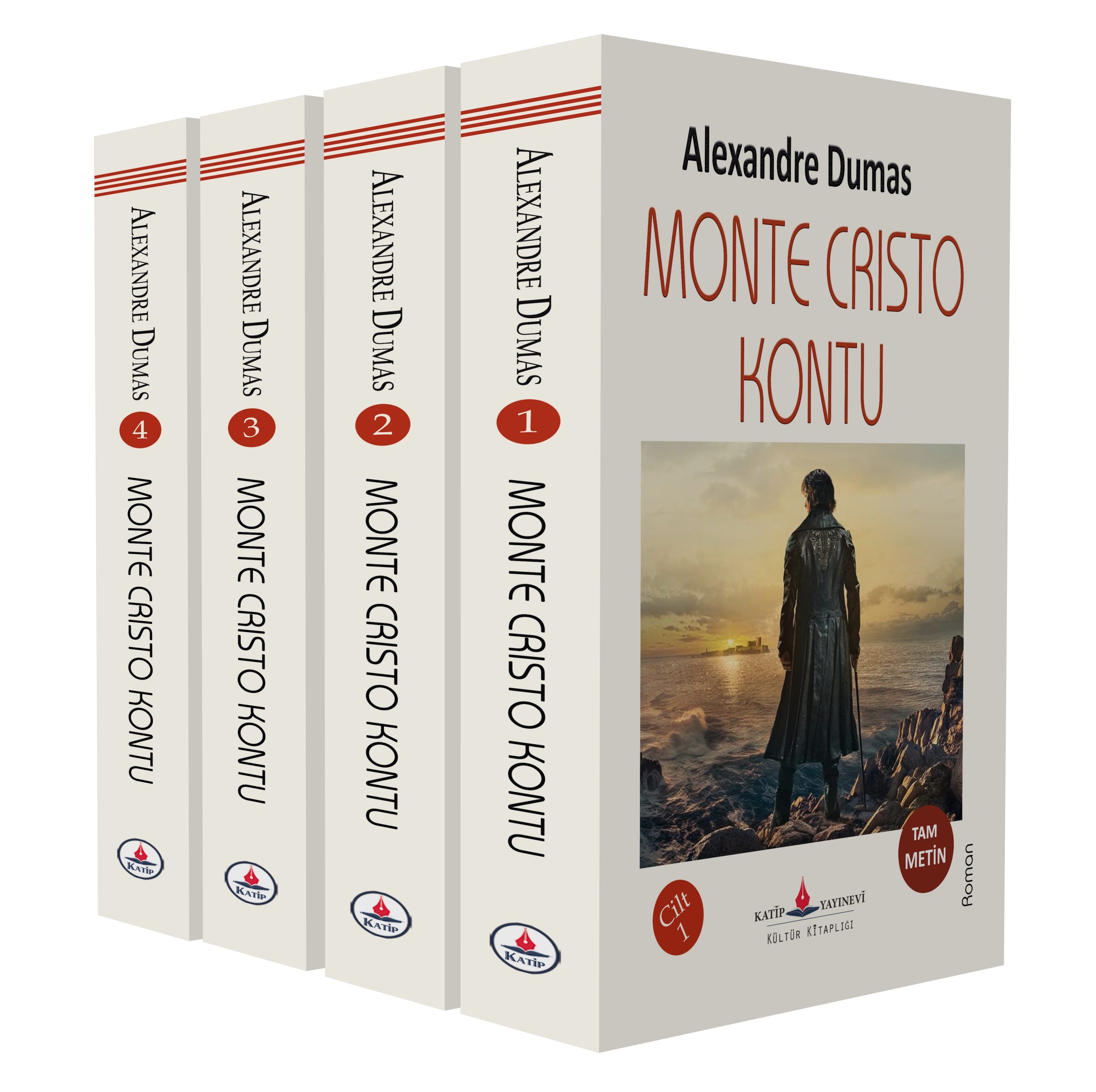 Monte Cristo Kontu ( 4 Cilt - 1274 Sayfa - Tam Metin ) / Alexandre Dumas - Görsel 2
