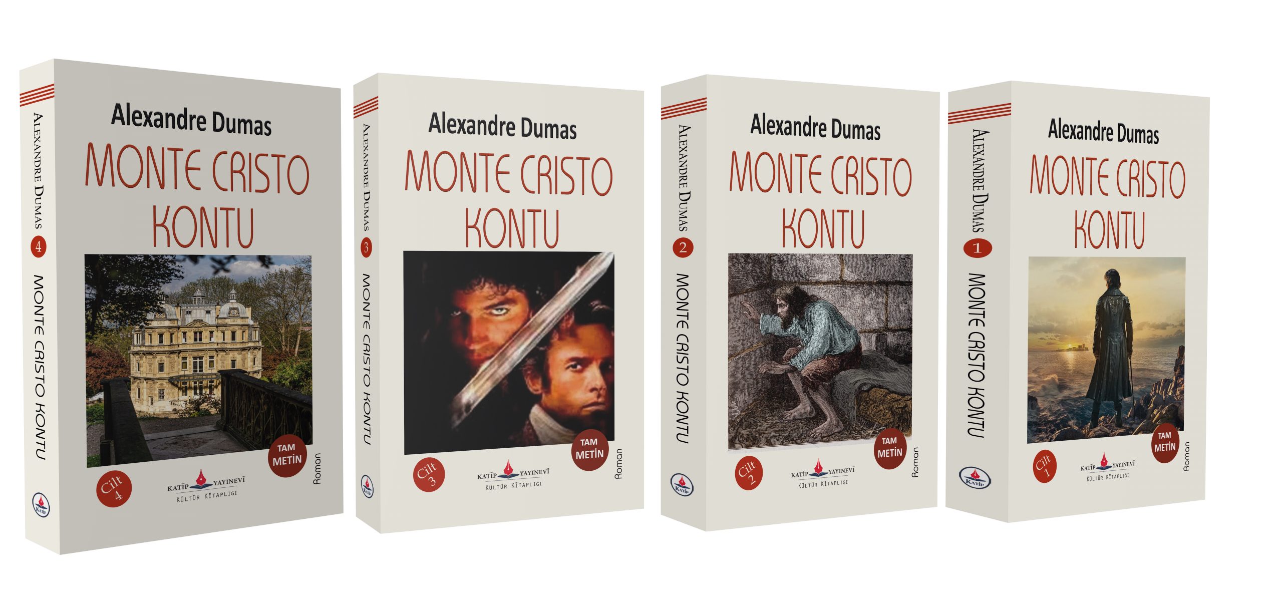 Monte Cristo Kontu ( 4 Cilt - 1274 Sayfa - Tam Metin ) / Alexandre Dumas - Görsel 4